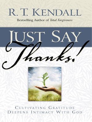 cover image of Just Say Thanks